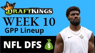 NFL DraftKings Week 10 GPP Lineup 2022 & NFL DFS Strategy