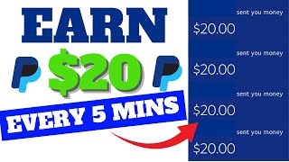 Earn $20 Every 5 Mins Into Your PayPal (Earn PayPal Money For Beginners 2024)