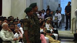 President Kovind presents Shaurya Chakra to Vikas Jakhar, AC, CRPF \u0026 Md. Riyaz Alam Ansari, SI