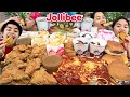 JOLLIBEE COMBO OVERLOAD 2022 MUKBANG (Chickenjoy, Spaghetti, Burger, Sundae, Fries, Peach Mango Pie)