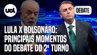 Debate UOL: principais momentos do debate do segundo turno com Lula e Bolsonaro