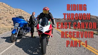 Epic Ride Through East Canyon Reservoir | Turn1 Aprilia RSV4 & Biker Friends