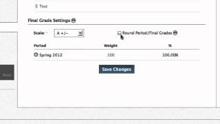 Final Grade Settings