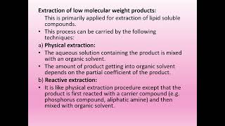 SJCTNC- Dr. D. SUMITHA-21PMB22- FERMENTATION TECHNOLOGY- UNIT IV- DOWNSTREAM PROCESS