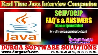 Java Interview Companion|java|How to call the super class parameterized constructor?