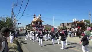 平成26年 南河内だんじり祭 北大伴南口バス停 北大伴