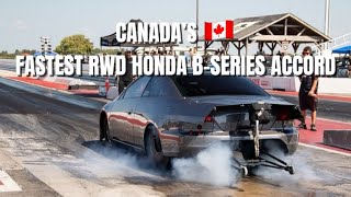 Canada’s 🇨🇦 Fastest RWD Honda B-Series / 8.02 @170MPH 🚀