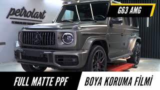 Full Matte PPF for G63 AMG / Komple Mat Boya Koruma Filmi Uygulama