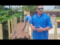 Composite Deck Installation Kendall, Florida. Deck Builder in Miami. Tan Deck Decking.