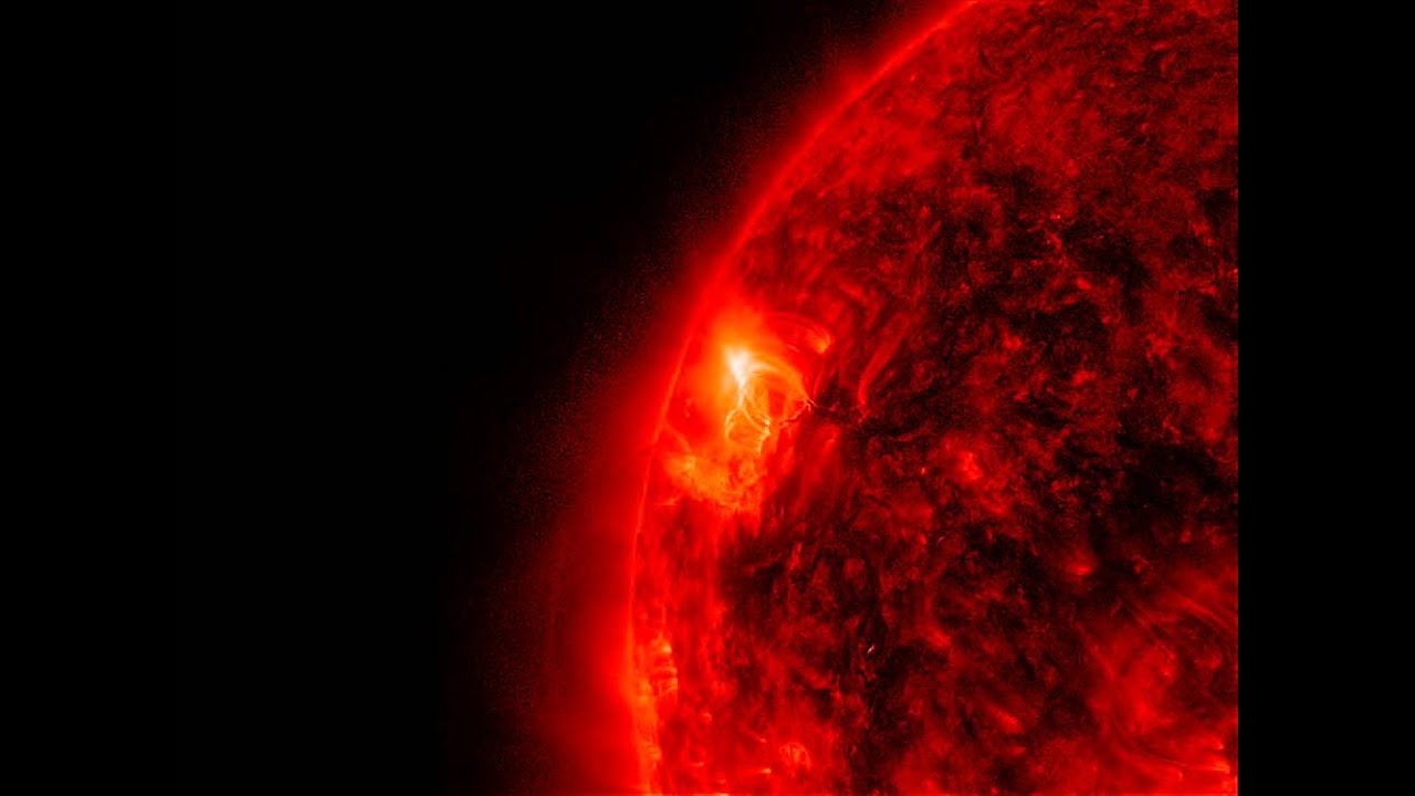 M2.4 Solar Flare - Region 2282 (2/9/2015) - SolarHam.com - YouTube