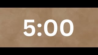 5 Minute Timer | Brown Noise Audio