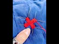 Mend a hole with needle and thread