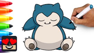 How To Draw Snorlax | Pokemon