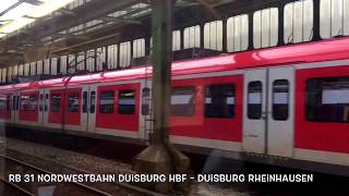 RB 31 Nordwestbahn von Duisburg Hbf nach Xanten