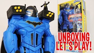 UNBOXING & LETS PLAY! Giant BATBOT XTREME - Transforming Robot With Voice Changer FULL REVIEW!