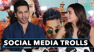 Varun Dhawan And Alia Bhatt SPEAKS UP On Social Media Trolls