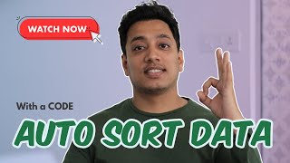 How to Sort Data in Excel using VBA (Auto Sort)