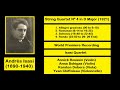 andrés isasi 1890 1940 string quartet nº 4 in d major 1921