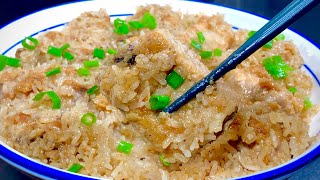 This is the lazy way to make steamed pork ribs with glutinous rice. It is simple to make, tastes