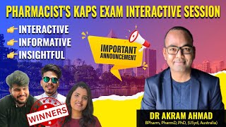 Pharmacist KAPS Exam Australia 🇦🇺🦘 Interactive Session | Get Job in Australia with PR and Work Visa