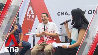 Health and sports among topics discussed at CNA938's outdoor broadcast