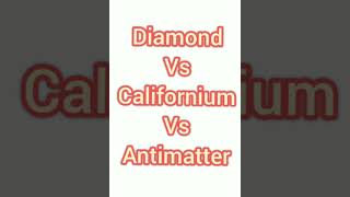 Diamond vs Californium vs Antimatter Price Comparison #shorts