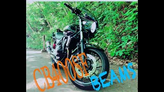 CB400SB/SF マフラー比較 BEAMS R-EVO ヒートチタン