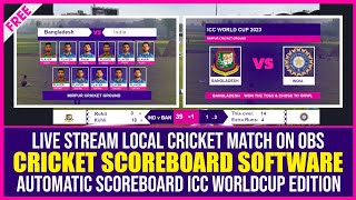 FREE Cricket Scoreboard Overlay Software - ICC World Cup Edition!