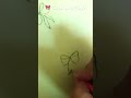 طريقه رسم فيونكه 🎀 aesthtic art sketch drawing shorts softie