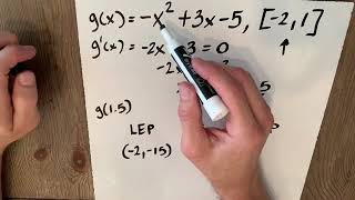 Example 3 of Extreme Value Theorem