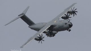 Amazing short landing Airbus A400m at Air Tattoo airshow RIAT15