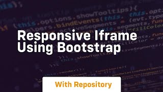 responsive iframe using bootstrap