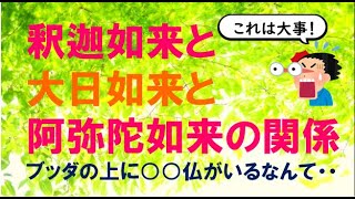 釈迦如来と大日如来と阿弥陀如来の関係【仏教の基本】