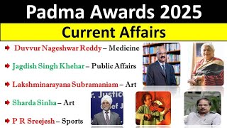 India's Highest Civilian Awards - Padma Awards 2025