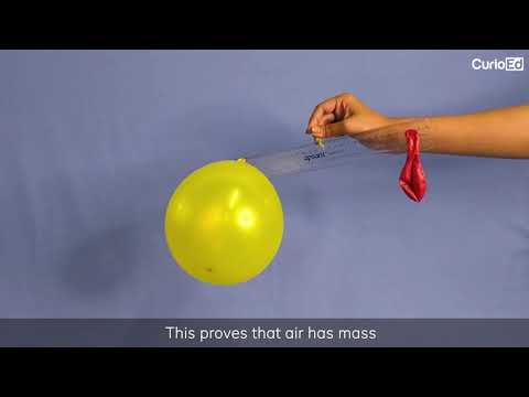 Does a balloon weigh more when it is blown up?