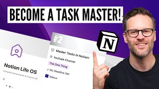 How To Manage Tasks in Notion: Life OS - Full Tutorial Guide!