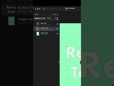 Pixelmator Pro 3 – Retro effect on text