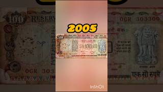 EVOLUTION OF INDIAN 100 RUPEES FROM 1950-2024 #trending #ytshorts #viral #subscribe #100rupees