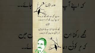 علامہ اقبال کی شاعری Allama Iqbal ki poetry#urdupoetry #quotes