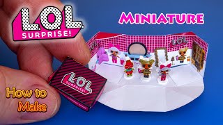 LOL Surprise Furniture set. DIY Miniature for DollHouse | No Polymer Clay!