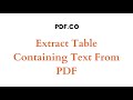 Extract Tables Containing Text from PDF using PDF.co and Zapier