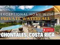 Exceptional Home With Private Waterfall For Sale in Costa Rica.