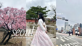 KOREA VLOG 🌧️ | exploring hongdae, namsan tower + wearing hanboks