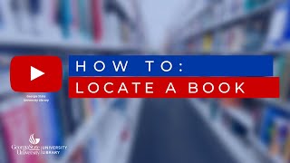 Locating A Book In The Gsu Libraries