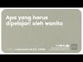 APA YANG HARUS DIPELAJARI OLEH WANITA (3 menitan)