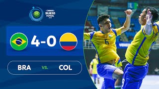 BRASIL vs. COLOMBIA [4-0] | RESUMEN | CONMEBOL SUB20 FUTSAL 2022