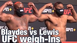 UFC Fight Night Weigh-Ins: Curtis Blaydes vs Derrick Lewis