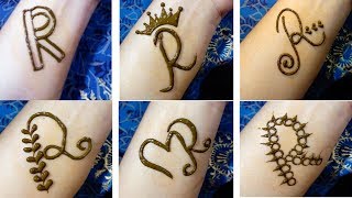 Name Art Tattoo A Letter Mehndi Design Simple Mehndi Design