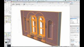 Vectorworks 2010　壁ツールの強化 -凹凸壁の表現-