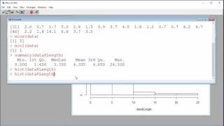 Density histogram